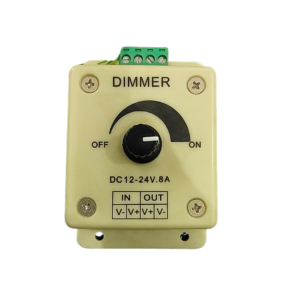 DC 12-24V 30A LED Dimmer Controller – PWM Brightness Adjuster for Strip Lights & LEDs