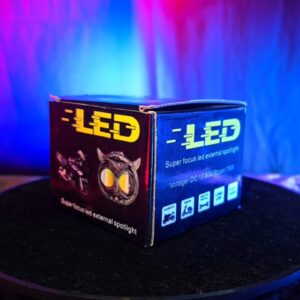 Owl Eye Dual LED Motorcycle Spotlight | Waterproof External Focus LED Light